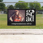 GRAD Trendy Foto Herzlichen Glückwunsch Abschluss Banner (Insitu)