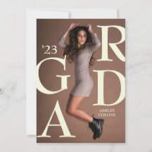 GRAD Typografie Custom Foto Abschluss