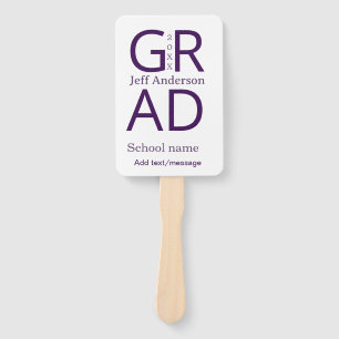 Grad Typografie modern Abschluss einfach minimal c Fächer