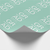 Grad Typografie modern Abschluss einfach minimal c Geschenkpapier (Ecke)