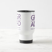 Grad Typografie modern Abschluss einfach minimal c Reisebecher (Mittel)
