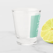 Grad Typografie modern Abschluss einfach minimal c Schnapsglas (Links)