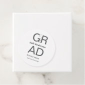 Grad Typografie Moderner Abschluss einfach minimal Geschenkanhänger (Beispiel)