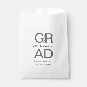 Grad Typografie Moderner Abschluss einfach minimal Geschenktütchen