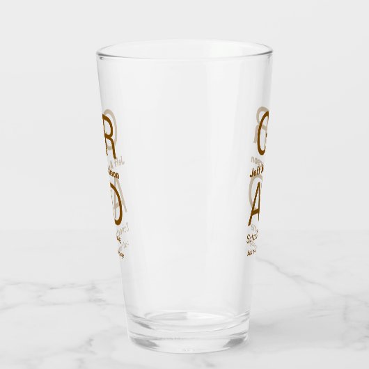 Grad Typografie Moderner Abschluss einfach minimal Glas (Links)