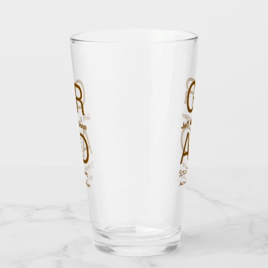 Grad Typografie Moderner Abschluss einfach minimal Glas (Rechts)