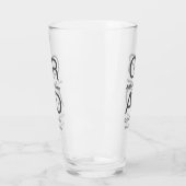 Grad Typografie Moderner Abschluss einfach minimal Glas (Links)