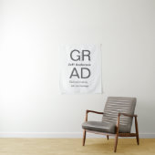 Grad Typografie Moderner Abschluss einfach minimal Wandteppich (Beispiel)