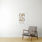 Grad Typografie Moderner Abschluss einfach minimal Wandteppich (Beispiel)