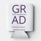 Grad typography modern graduation simple minimal c dosenkühler (Rückseite)