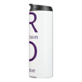 Grad typography modern graduation simple minimal c thermosbecher (Nach rechts gedreht)