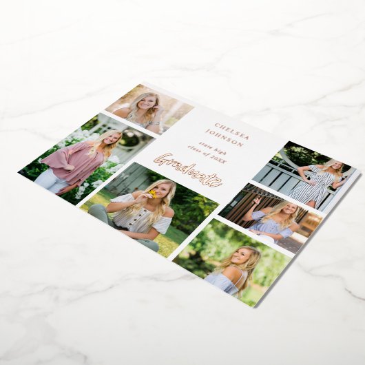 Grad U Multi 6 Foto Foil Abschluss Ankündigung (Gedreht)