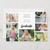 Grad U Multi 6 Foto Graduate Ankündigung (Vorderseite)