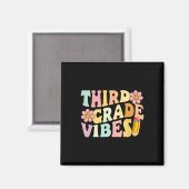 Grad vibes 3. Klasse 1 Schullehrer Ki Magnet (Vorderseite/Rückseite)