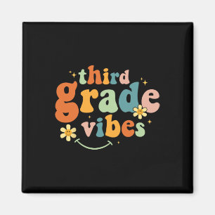 Grad vibes 3. Klasse Team Retro 1. Schultag Magnet