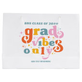 Grad vibes only grade party class of 2024 große geschenktüte (Rückseite)