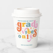 Grad vibes only grade party class of 2024 pappbecher (Rückseite)