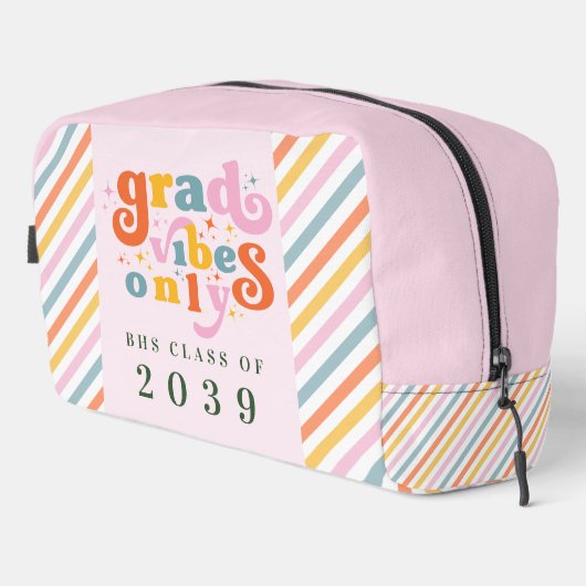 Grad vibes only grade party class of 2024 waschbeutel (Rechte Ecke)