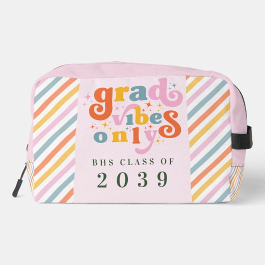 Grad vibes only grade party class of 2024 waschbeutel (Rückseite)