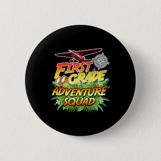 Grade Adventure Squad - Safari Theme Teacher Team Button (Vorderseite)