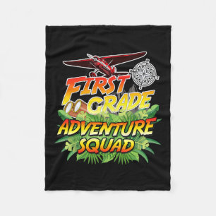 Grade Adventure Squad - Safari Theme Teacher Team Fleecedecke