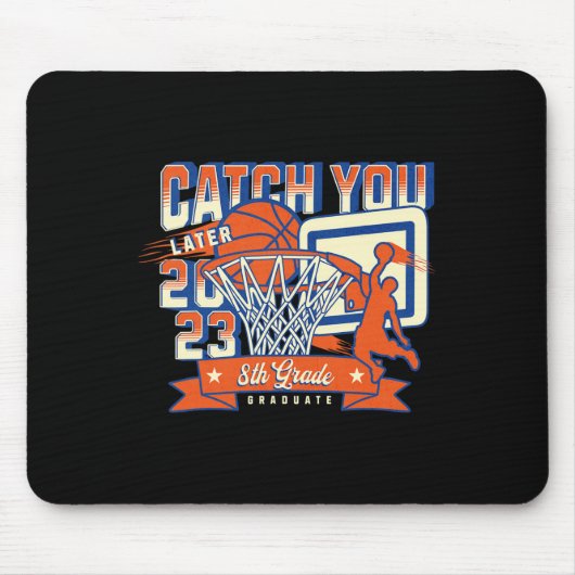 Grade Basketball Abschluss 2023 Mittelschule Mousepad (Vorne)
