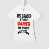 Grade by Day Gamer by Night Ornament (Vorderseite)