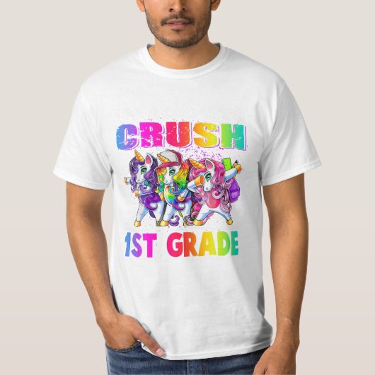 Grade Dabbing Unicorn T-Shirt (Vorderseite)