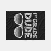 Grade Dudefirst Grade Back to School Fleecedecke (Vorderseite (Horizontal))