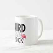 Grade Flock Pink Flamingo Squad Lehrerin Kind Th Kaffeetasse (VorderseiteRechts)