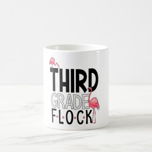 Grade Flock Pink Flamingo Squad Lehrerin Kind Th Kaffeetasse (Mittel)