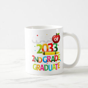 Grade Graduate Cl von 2033 Letzter Tag der Schule  Kaffeetasse
