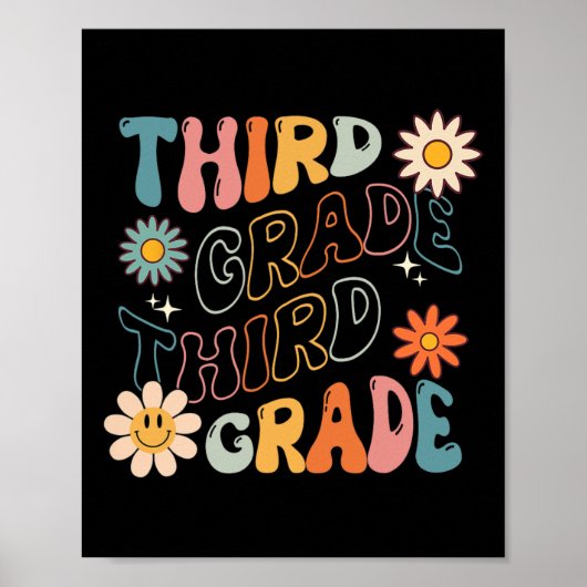 Grade Groovy Zurück zum Lehrer Poster (Vorne)
