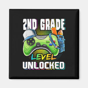 Grade Level Unlock Video Game Zurück zum Schuljung Magnet