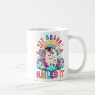 Grade Nail It Abschluss Girl Einhorn Graduate 2 Kaffeetasse