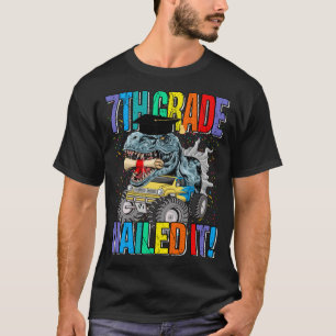 Grade Nails It Monster Truck Dinosaur T - Shirt