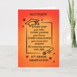 Grade Personalize Graduate Inspiration Karte
