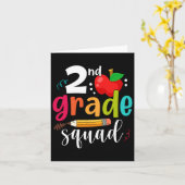 Grade Squad Fun Zurück zur Schule 2. Grader Lehrer Karte (Gelbe Blume)