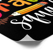 Grade Squad Fun Zurück zur Schule 2. Grader Lehrer Poster (Ecke)