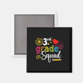 Grade Squad Zurück zur Schule Kinder der dritten K Magnet (Vorderseite/Rückseite)