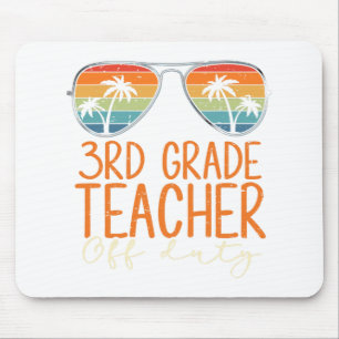 Grade Teacher Off Duty Sungles Beach Teacher Somme Mousepad