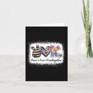 Grade Teacher Peace Liebe Kindergarten Team Kinder Karte