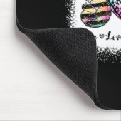 Grade Teacher Peace Liebe Kindergarten Team Kinder Mousepad (Ecke)