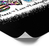 Grade Teacher Peace Liebe Kindergarten Team Kinder Poster (Ecke)