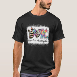 Grade Teacher Peace Liebe Kindergarten Team Kinder T-Shirt