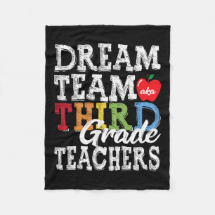 Grade Teachers T-Shirt Dream Team Aka 3. Klasse Te Fleecedecke