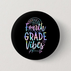 Grade Vibes Back to School Gefärbte Krawatte Lehre Button