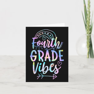 Grade Vibes Back to School Gefärbte Krawatte Lehre Karte