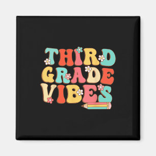 Grade Vibes Retro Groovy - 3. Klasse zurück nach S Magnet