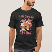 Grade Vibes School Groovy Retro Girl Boho Rain T-Shirt (Vorderseite)